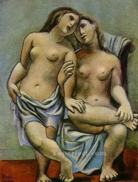 two boys singing Painting - Two naked women 1 1906 cubist Pablo Picasso